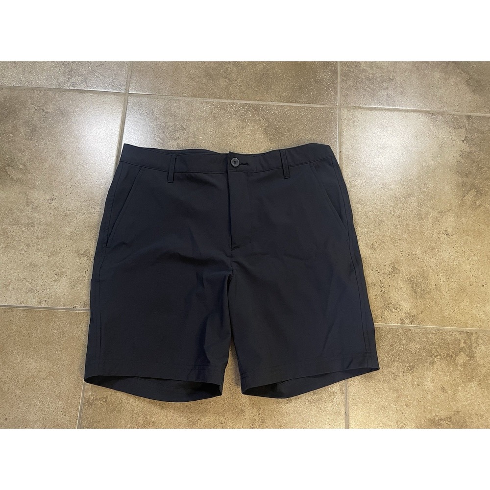 All In Motion Mens Sz M 32 Performance Golf Shorts Black 7" Ins Moisture Wicking